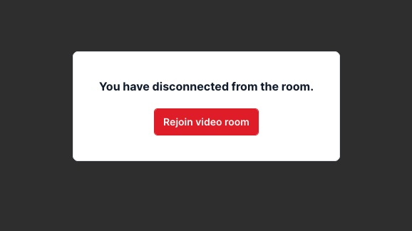 Disconnect message